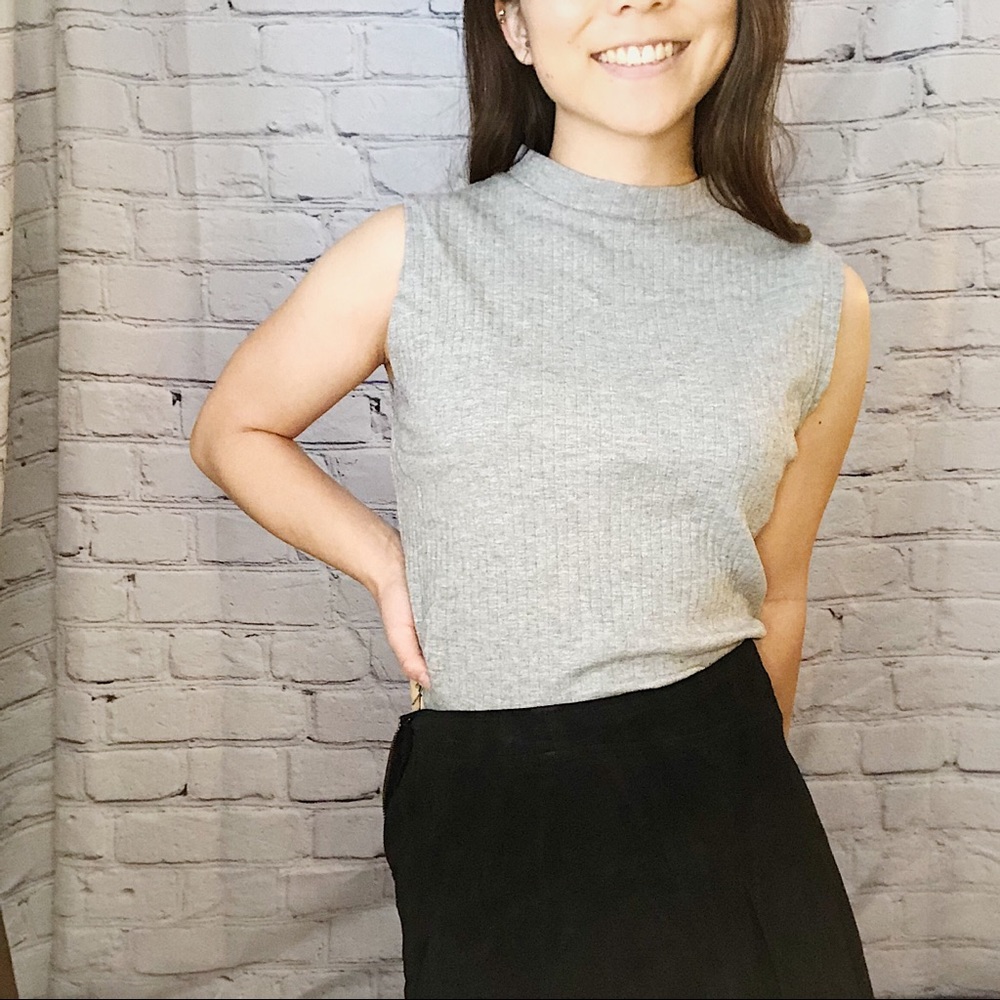 New look | Ribbed mock neck top | Size 16